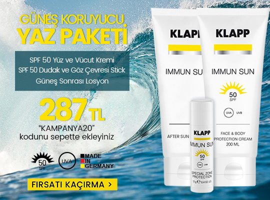 KAMPANYA: KLAPP IMMUN SUN SPF50  3'LÜ YAZ PAKETİ 