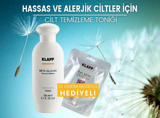 KAMPANYA:KLAPP COSMETICS BETA GLUCAN SERİSİNDEN ALANA EL BAKIM MASKESİ HEDİYE!