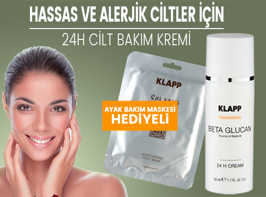 KAMPANYA: KLAPP COSMETICS BETA GLUCAN SERİSİNDEN ALANA AYAK BAKIM MASKESİ HEDİYE!