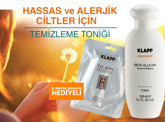 KLAPP COSMETİCS BETA GLUCAN SERİSİNDEN ALANA EL BAKIM MASKESİ HEDİYE!