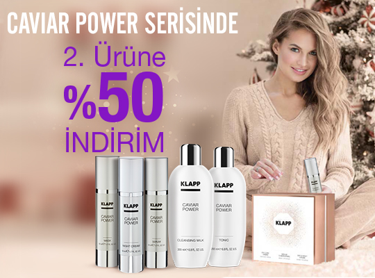 KAMPANYA: KLAPP COSMETICS CAVIAR POWER SERİSİNDE 2.ÜRÜNE %50 İNDİRİM FIRSATI!