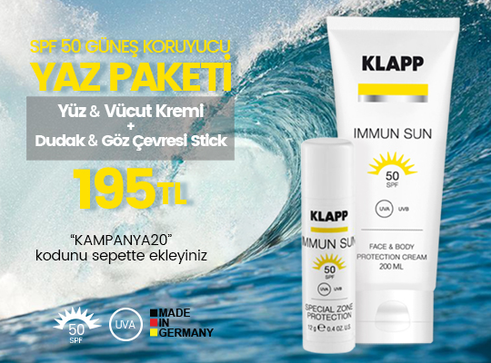 KAMPANYA: KLAPP IMMUN SUN YAZ PAKETİ 