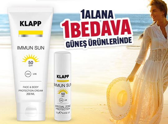 KAMPANYA: KLAPP COSMETICS GÜNEŞ ÜRÜNLERİNDE 1 ALANA 1 BEDAVA KAMPANYASI