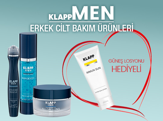 KAMPANYA: KLAPP COSMETICS ERKEK CİLT BAKIM ÜRÜNLERİNDEN ALANA GÜNEŞ SONRASI LOSYON SEVGİLİLER GÜNÜNE ÖZEL HEDİYE!