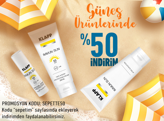 KAMPANYA: KLAPP COSMETICS GÜNEŞ ÜRÜNLERİ %50 İNDİRİM