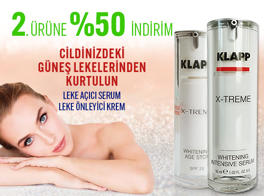 KAMPANYA: KLAPP COSMETICS LEKE GİDERİCİ ÜRÜNLERDE 2.ÜRÜNE %50 İNDİRİM FIRSATI!